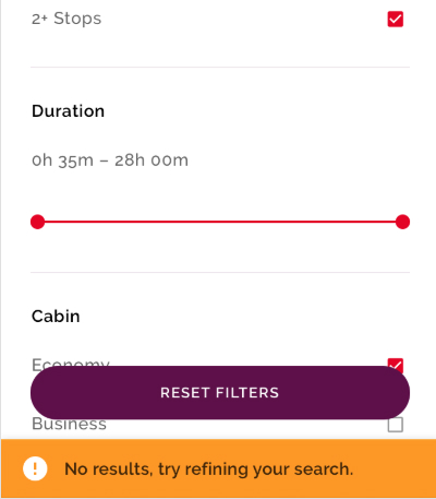 Alternative colour for errors