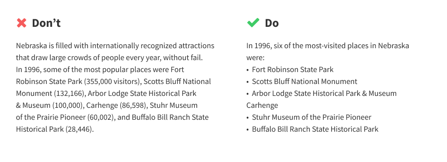Promotional vs imformative